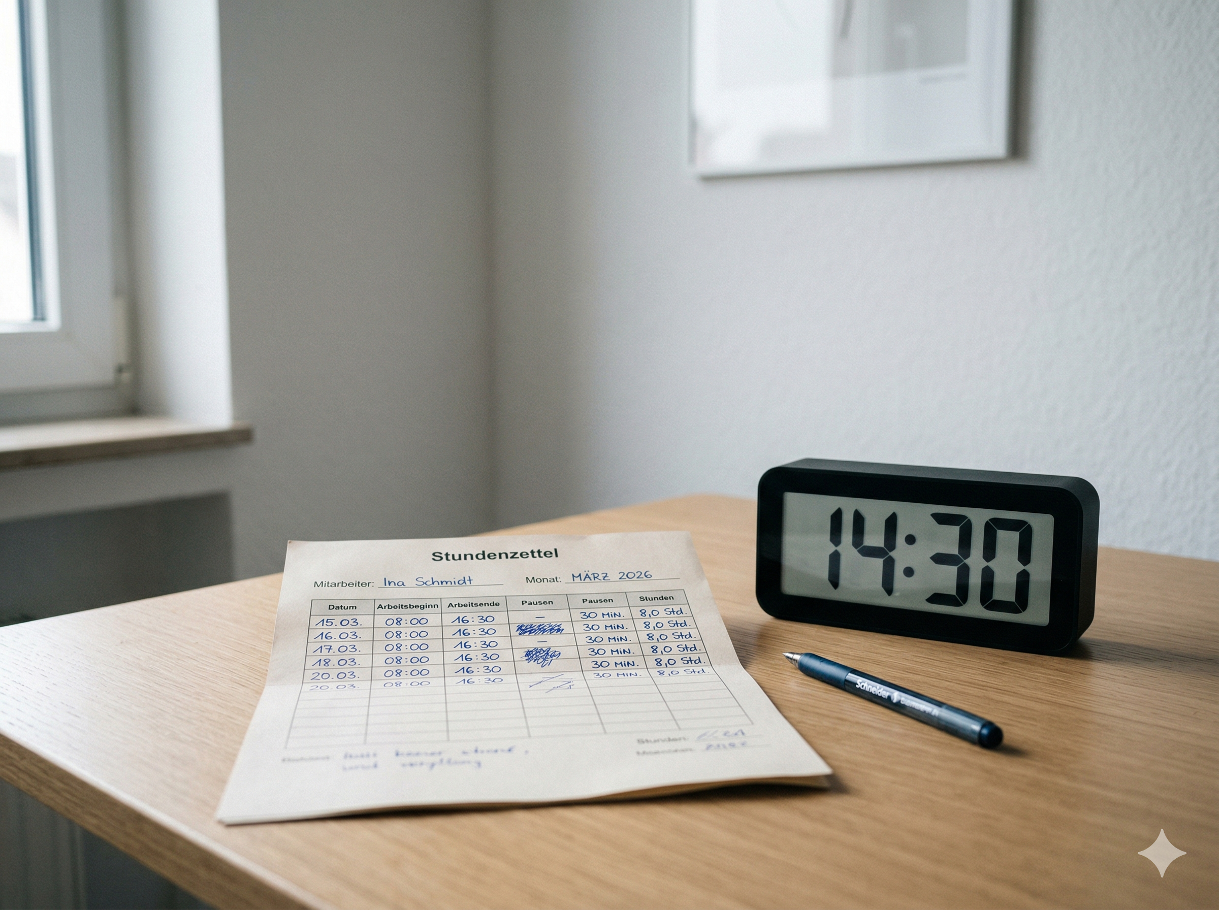 Stundenzettel