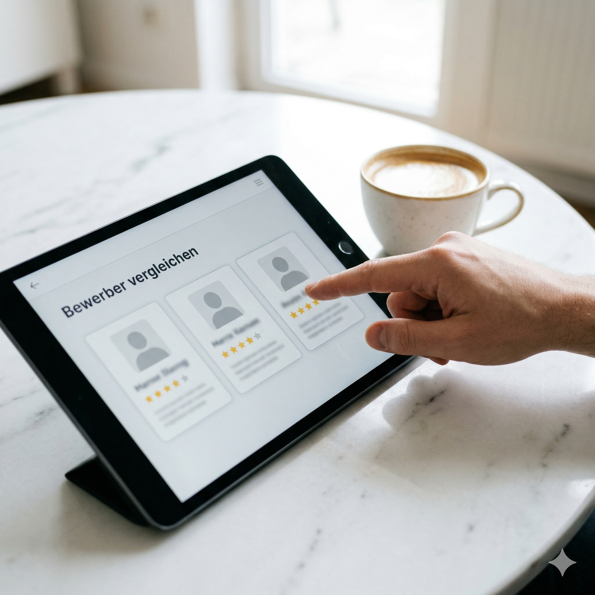 Bewerber vergleichen
